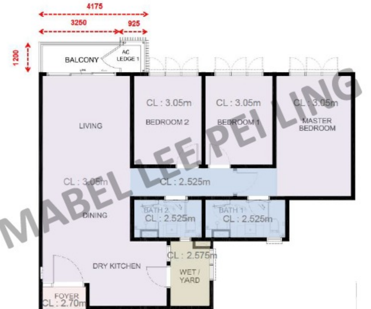 Floor plan — dimensions